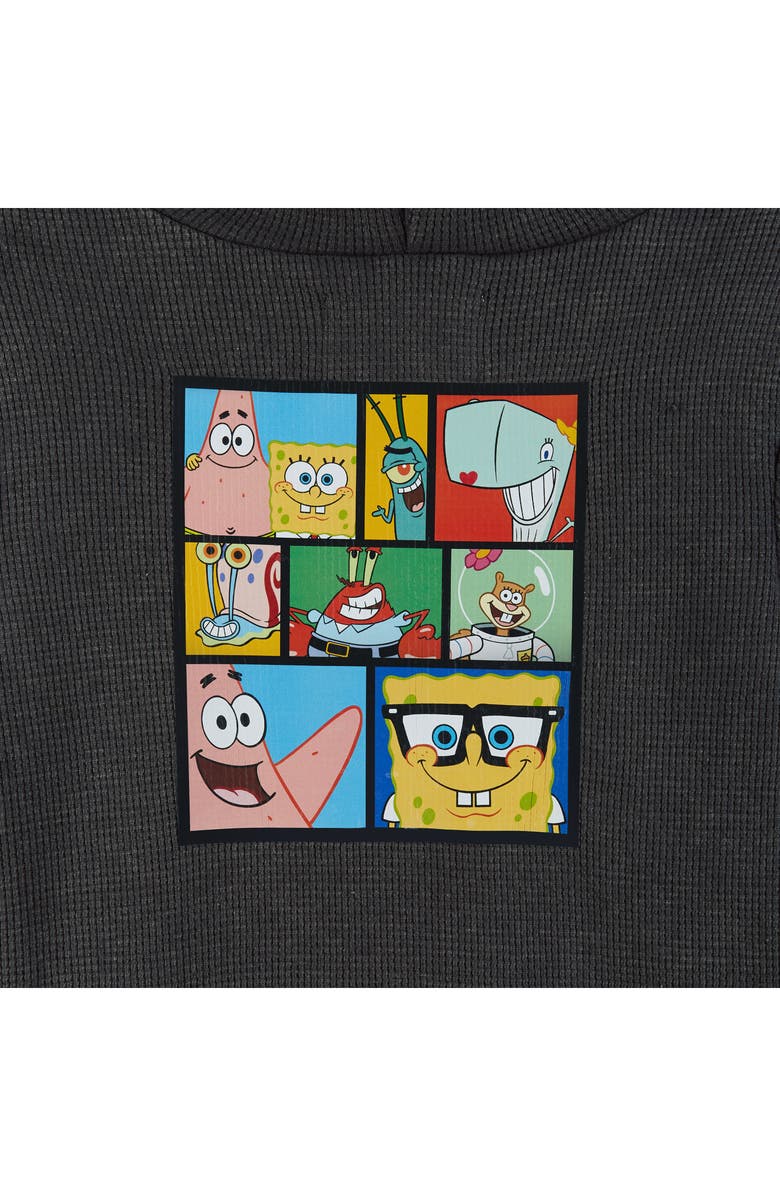 Andy & Evan SpongeBob SquarePants<sup>™</sup> Waffle Knit Hoodie & Joggers Set, Alternate, color,