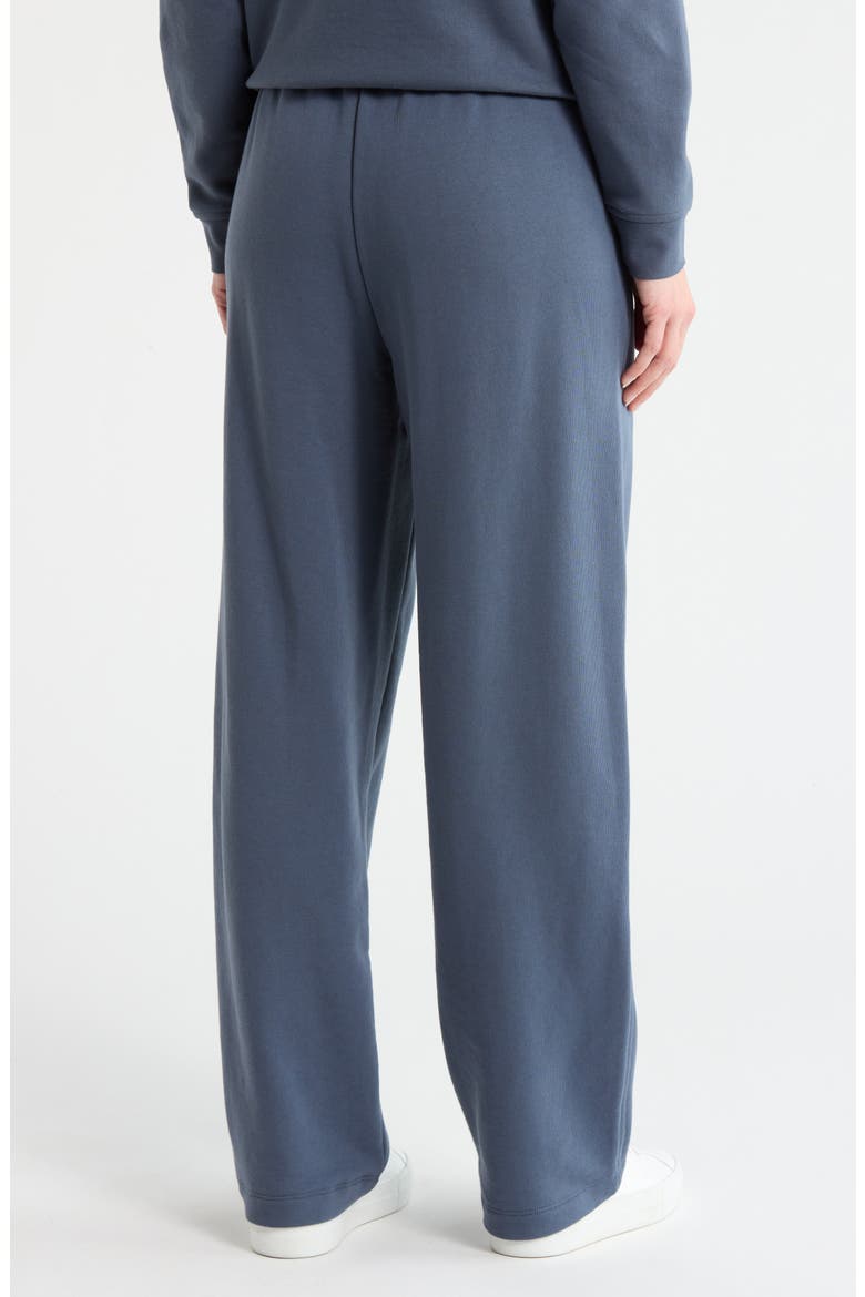 Cotton Wide Leg Sweatpants, Alternate, color, OBSIDIAN