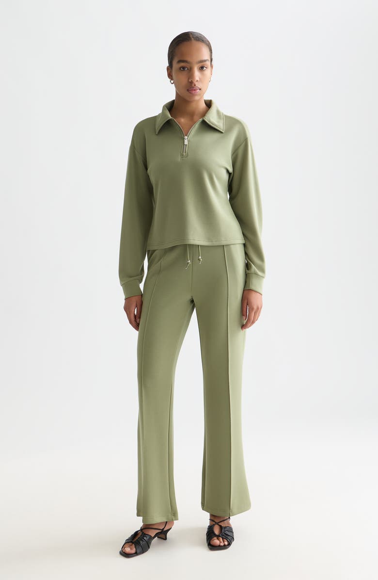 Scotch & Soda Quarter-Zip Sweatshirt, Alternate, color, Oil Green