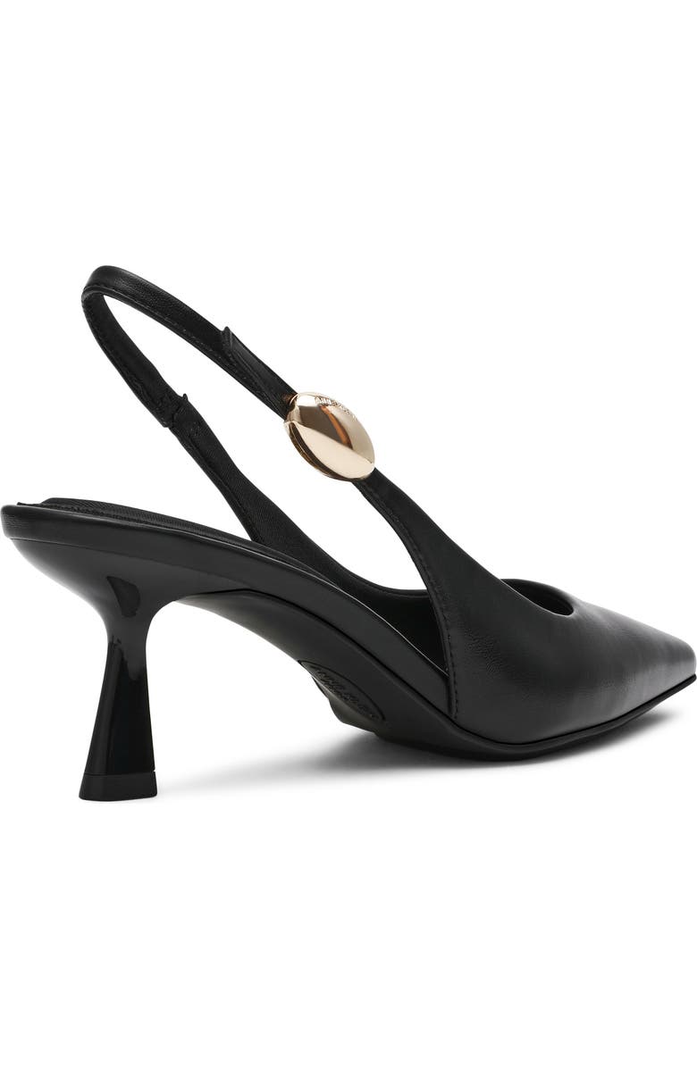 Anne Klein Cynthia Slingback Pump, Alternate, color, Black Smooth