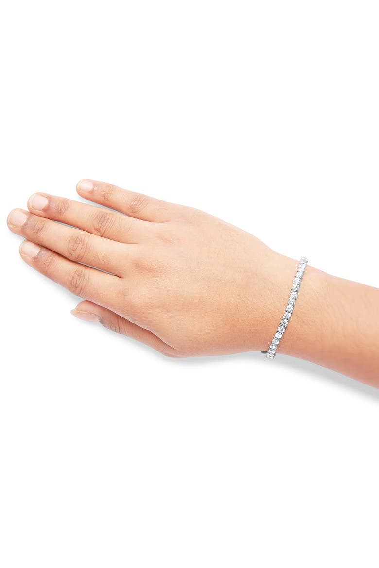 14K White Gold 8.00 Cttw Lab Grown Diamond Classic Tennis Bracelet, Alternate, color, White