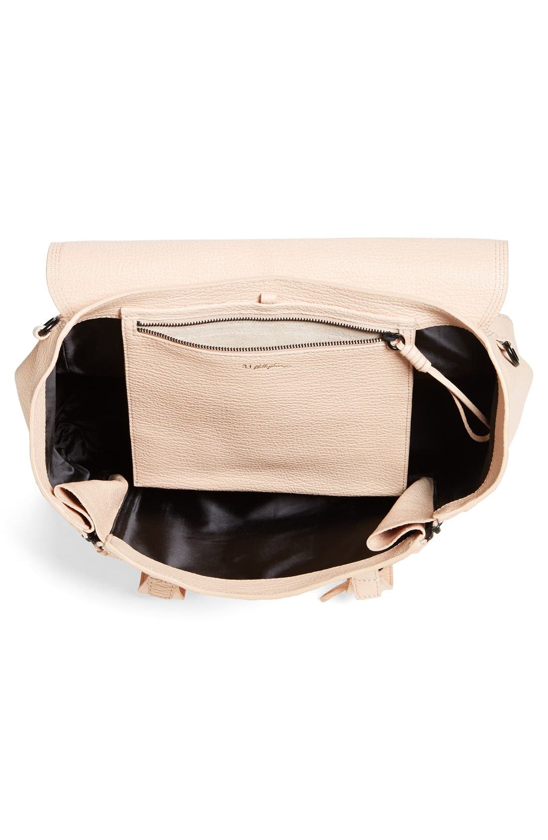 'Pashli' Leather Crossbody Satchel, Alternate, color, BLUSH