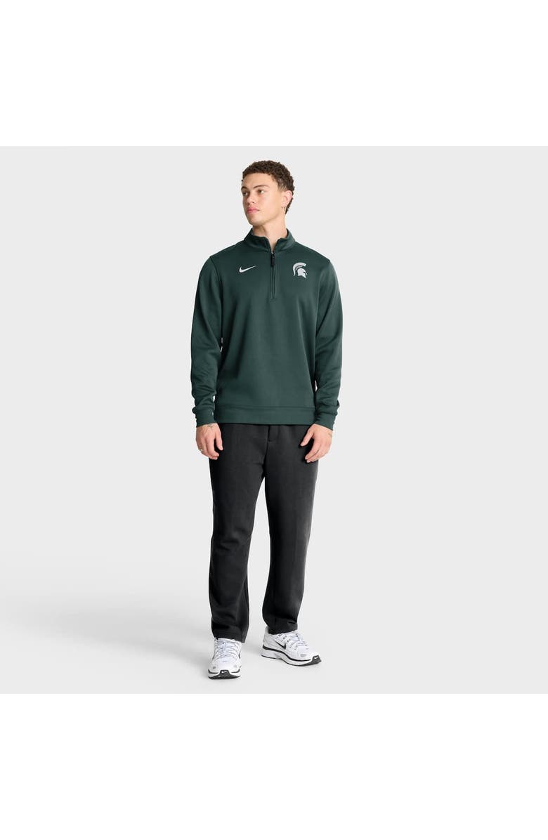 Nike Men's Nike Green Michigan State Spartans 2025 Coaches Premium Dri-FIT Half-Zip Pullover, Alternate, color, Green