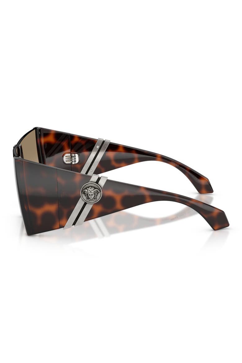 137mm Square Sunglasses, Alternate, color, HAVANA / YELLOW GRADIENT BROWN