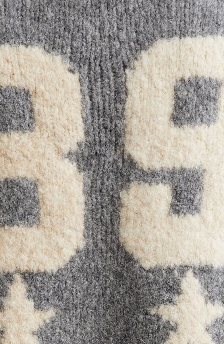 Paloma Wool Stadium Intarsia Zip Cardigan, Alternate, color, 