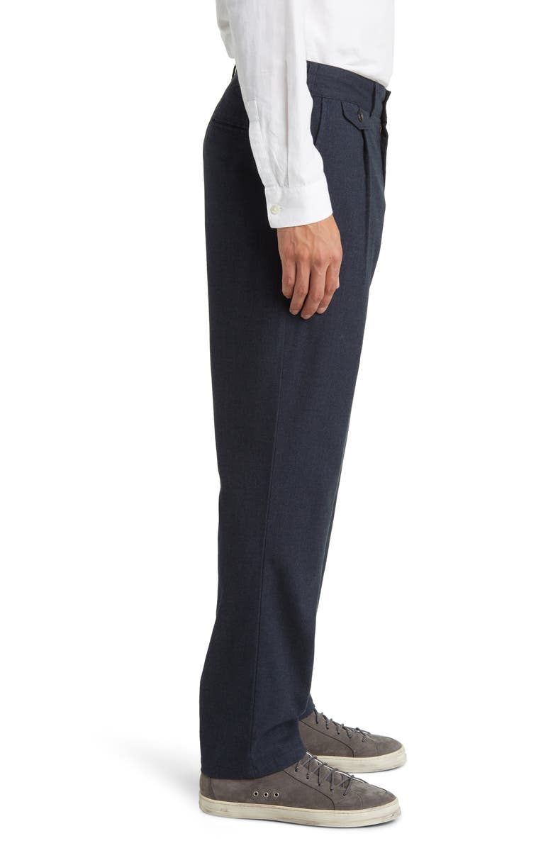 Rails Marcellus Twill Flat Front Pants, Alternate, color, Dark Navy Melange