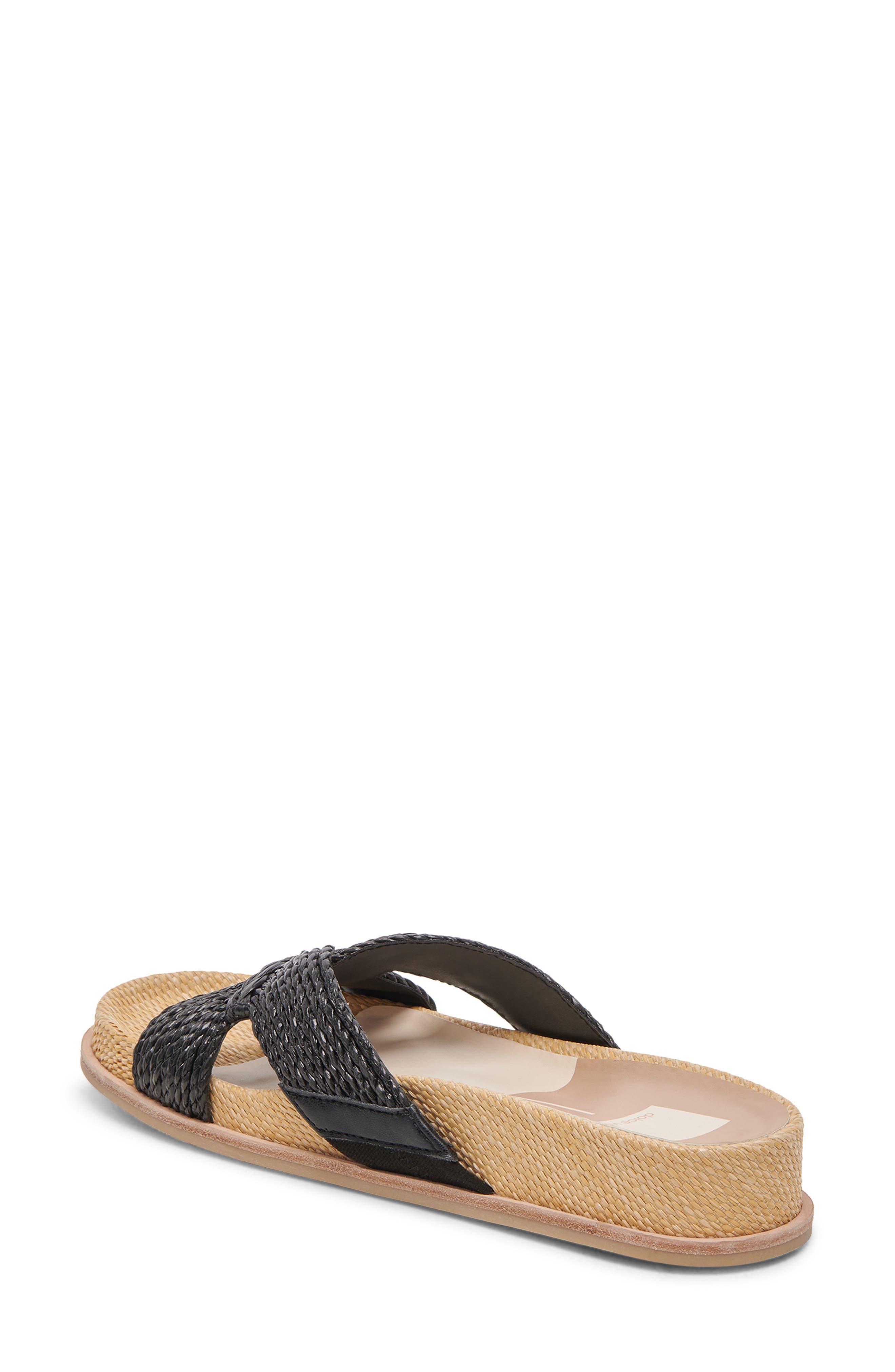 Dolce Vita Selda Raffia Slide Sandal, Alternate, color, 