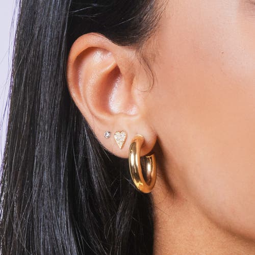 The Lovery Fine Jewelry Gold Tube Hoop Earrings In Gold