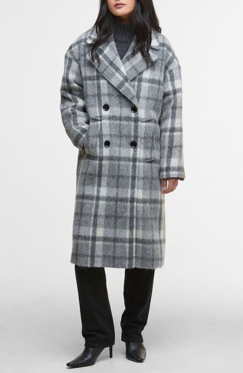 Fenella Tartan Double Breasted Long Coat