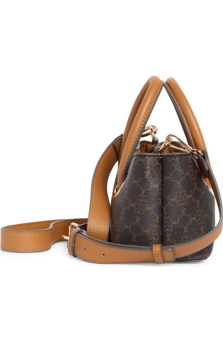 Nanette Lepore Mini Satchel Bag, Alternate, color, Chocolate Logo-Vachetta