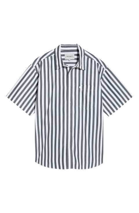 Royce Stripe Short Sleeve Button-Up Shirt