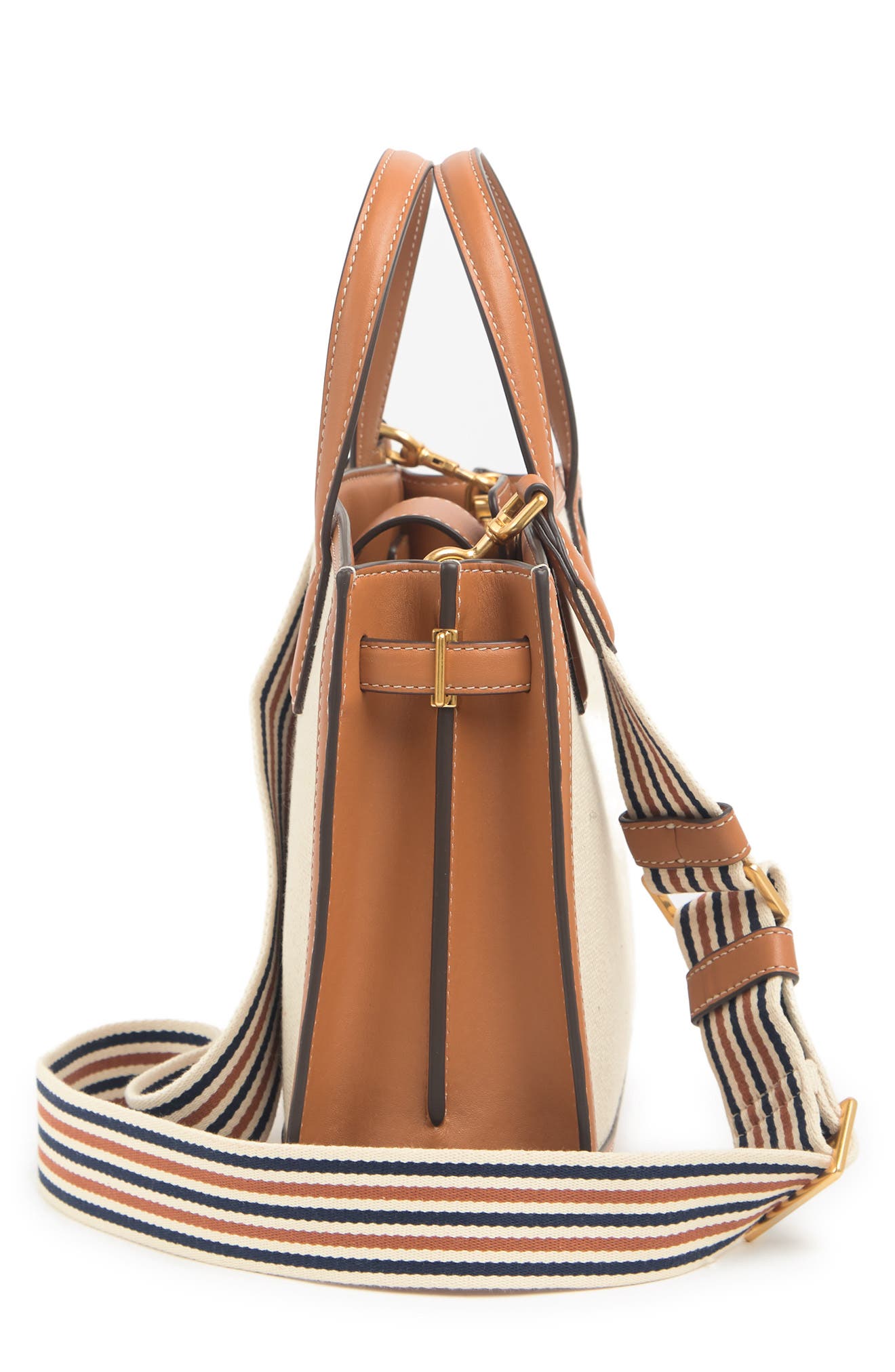 Tory Burch Small Walker Canvas Satchel, Alternate, color, 
