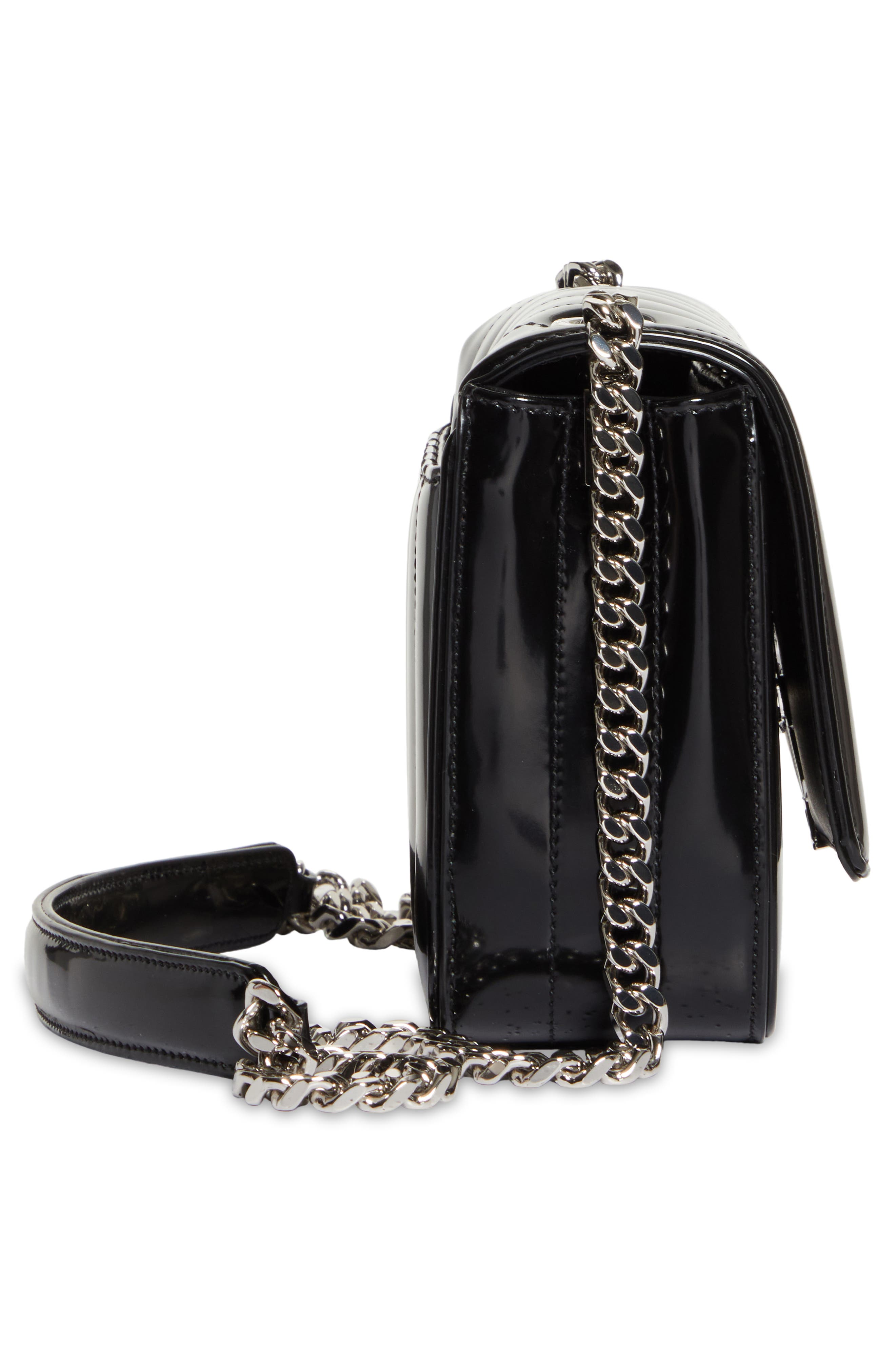 Saint Laurent Small Vicky Quilted Crossbody Bag, Alternate, color, 