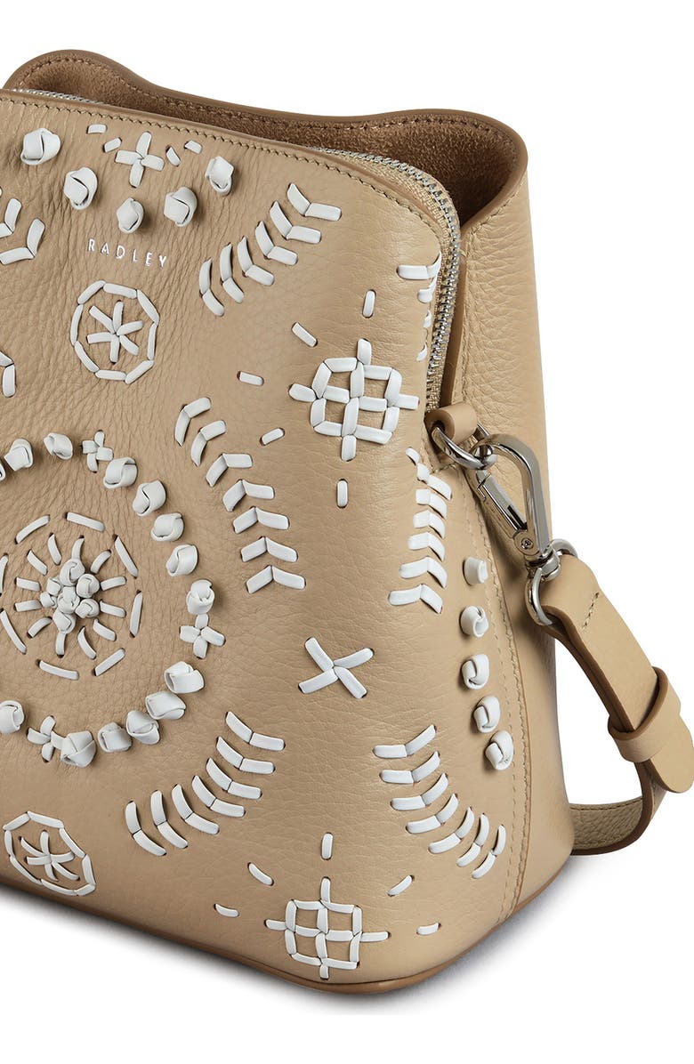 Radley Dukes Place Stitched Crossbody Bag, Alternate, color, Stone