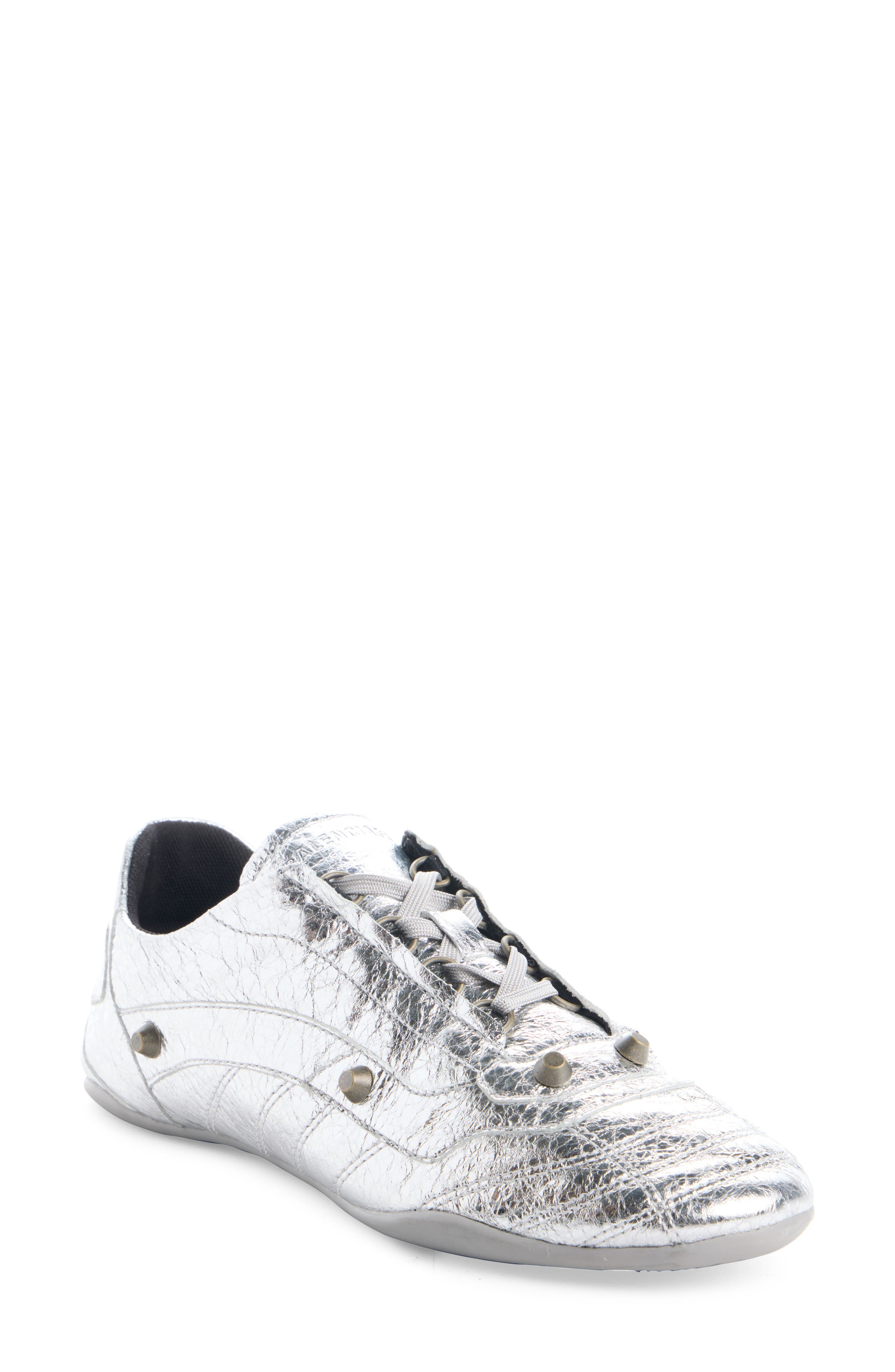 Balenciaga Zen City Metallic Sneaker, Main, color, Silver/ Silver