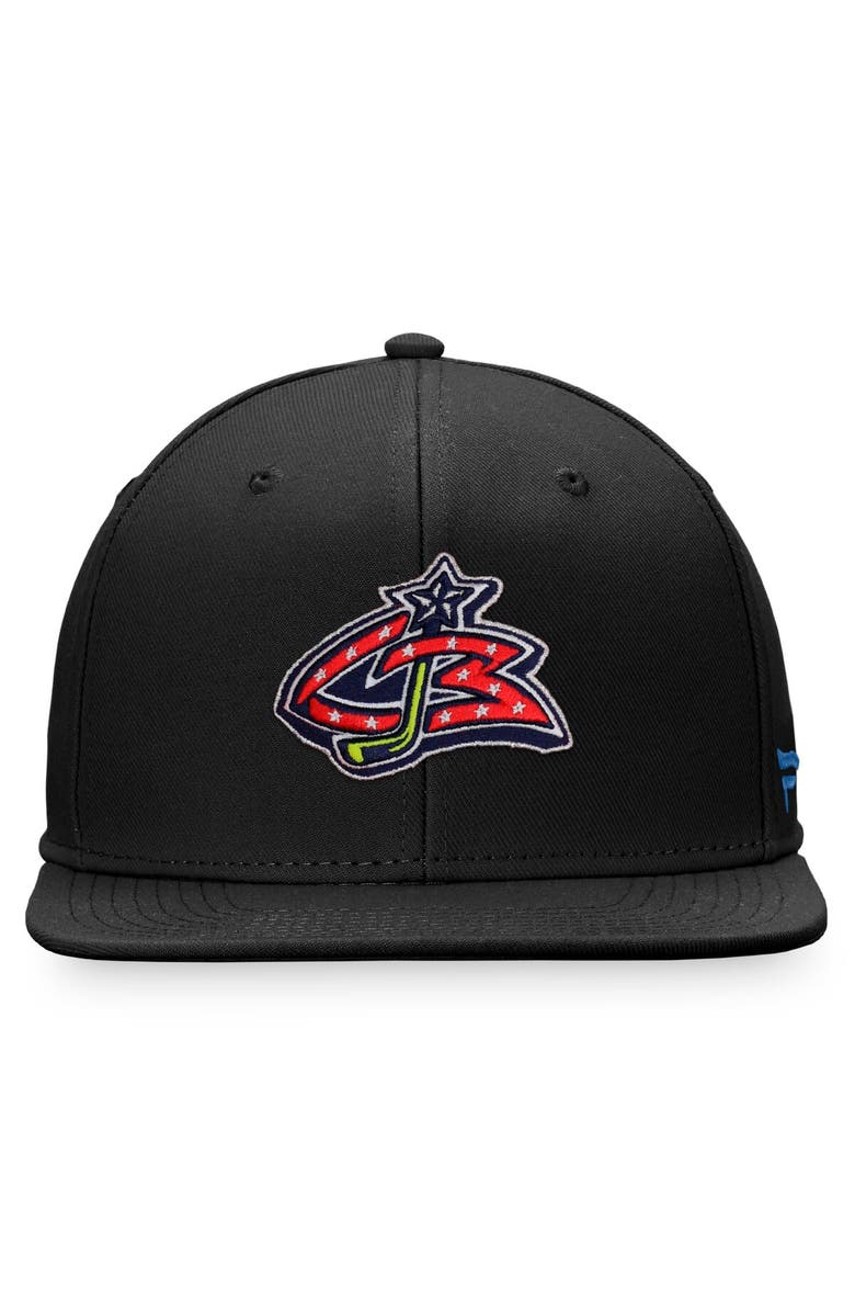 FANATICS Men's Fanatics Branded Black Columbus Blue Jackets Special Edition Fitted Hat, Alternate, color, 