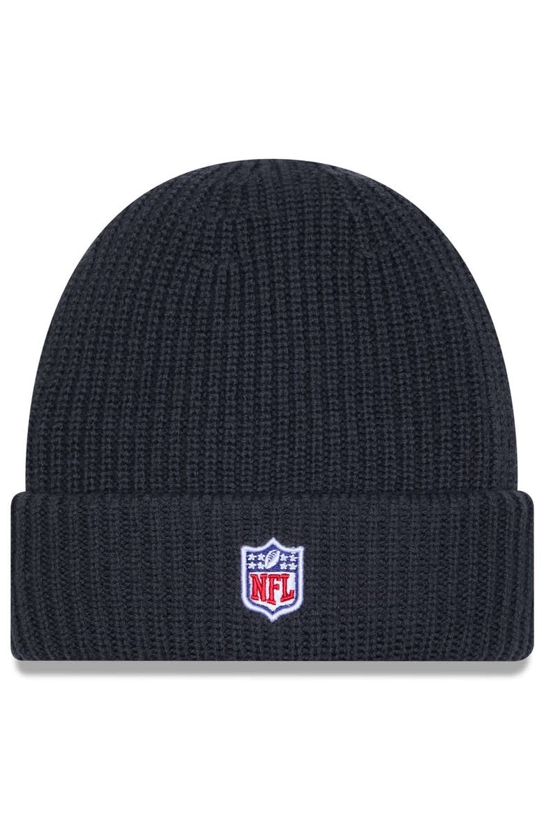 New Era Men's New Era Charcoal New York Giants 2025 Sideline Cold Weather Cuffed Knit Hat, Alternate, color, Charcoal