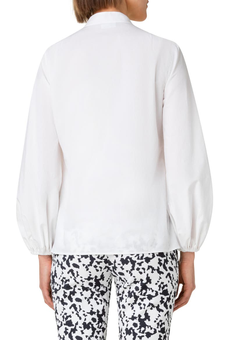 Long Sleeve Cotton Popover Blouse, Alternate, color, 011 CREAM