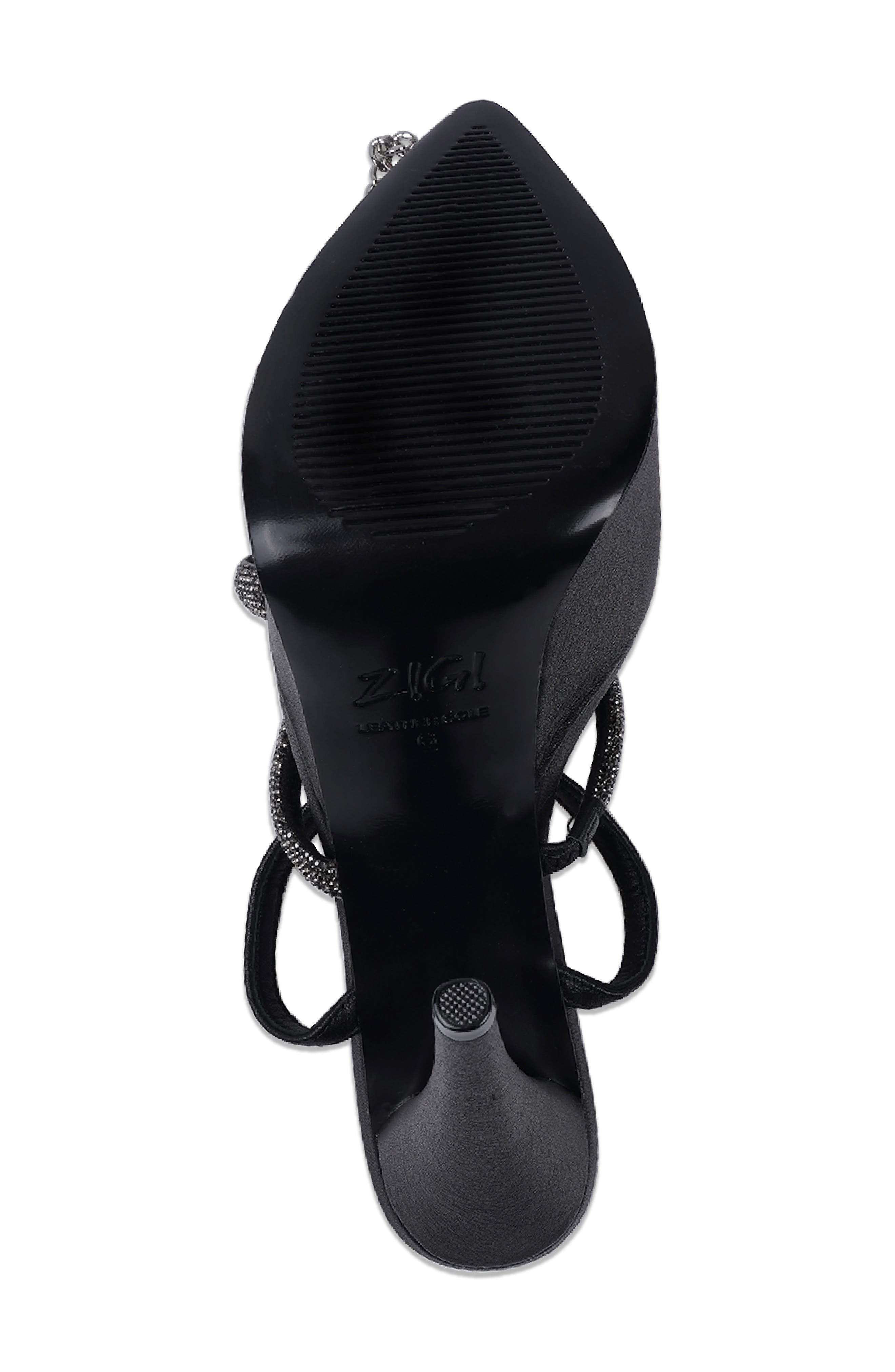 ZIGI Blanche Crystal Embellished Platform Sandal, Alternate, color, Black