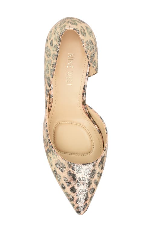 Nine West Everytime D'orsay Pointed Toe Pump In Gold