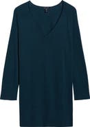 Eileen Fisher V-Neck Cotton Blend Sweater