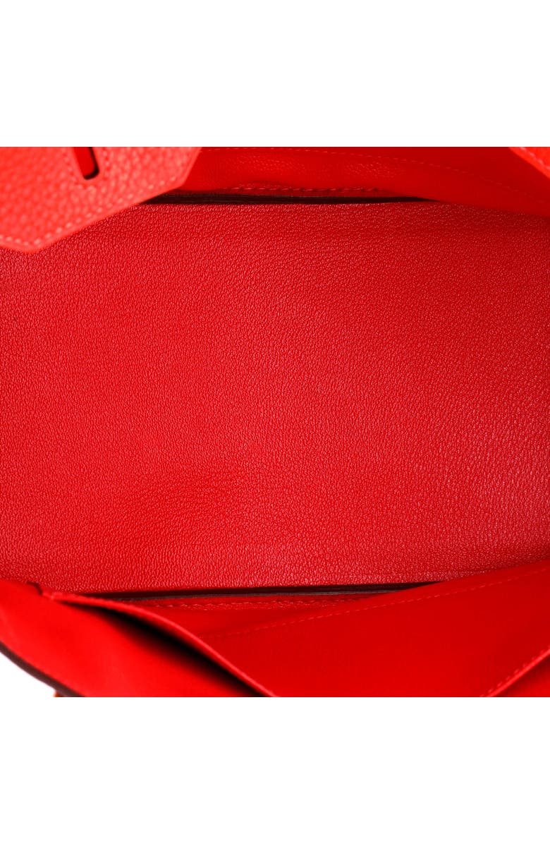 Pre-Owned Hermes Birkin Handbag Red Clemence with Gold Hardware 30, Alternate, color,