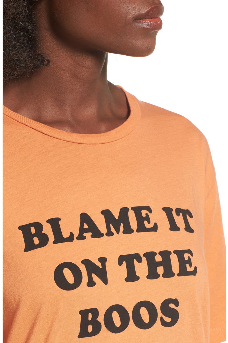 Blame It on the Boos Graphic Tee, Alternate, color, ORANGE