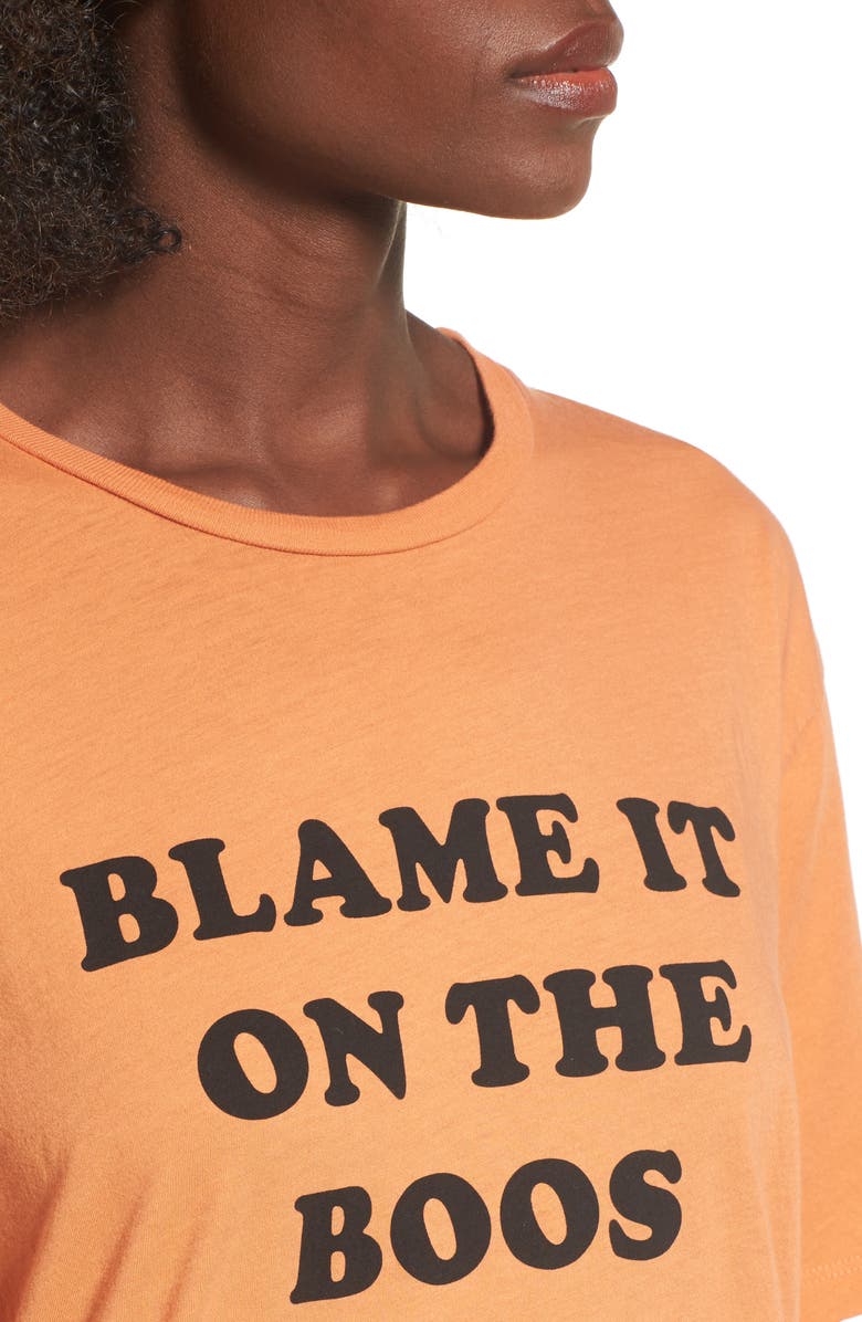 PST by Project Social T Blame It on the Boos Graphic Tee, Alternate, color, 