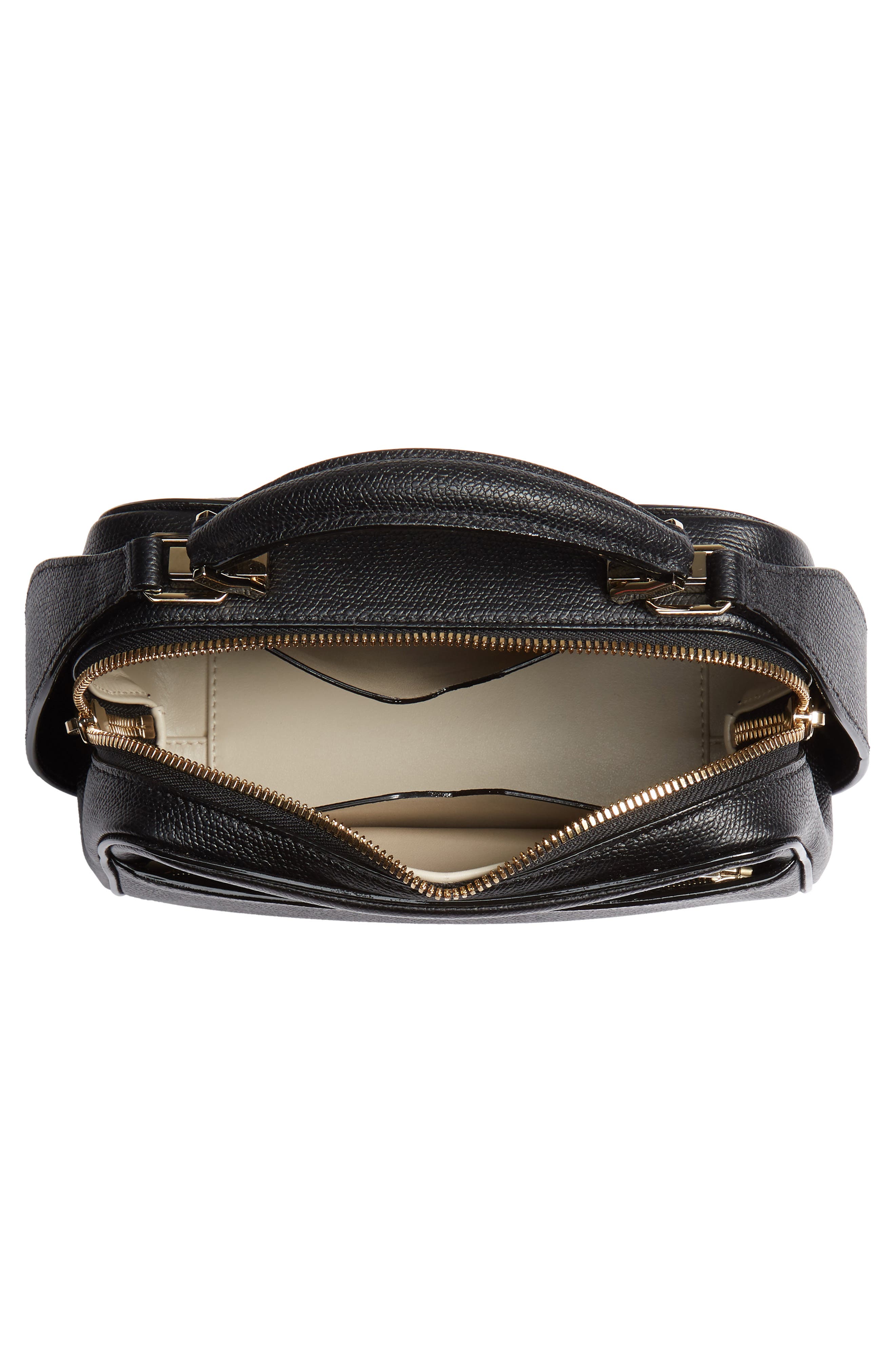 Valextra Mini Serie S Leather Top Handle Bag, Alternate, color, 