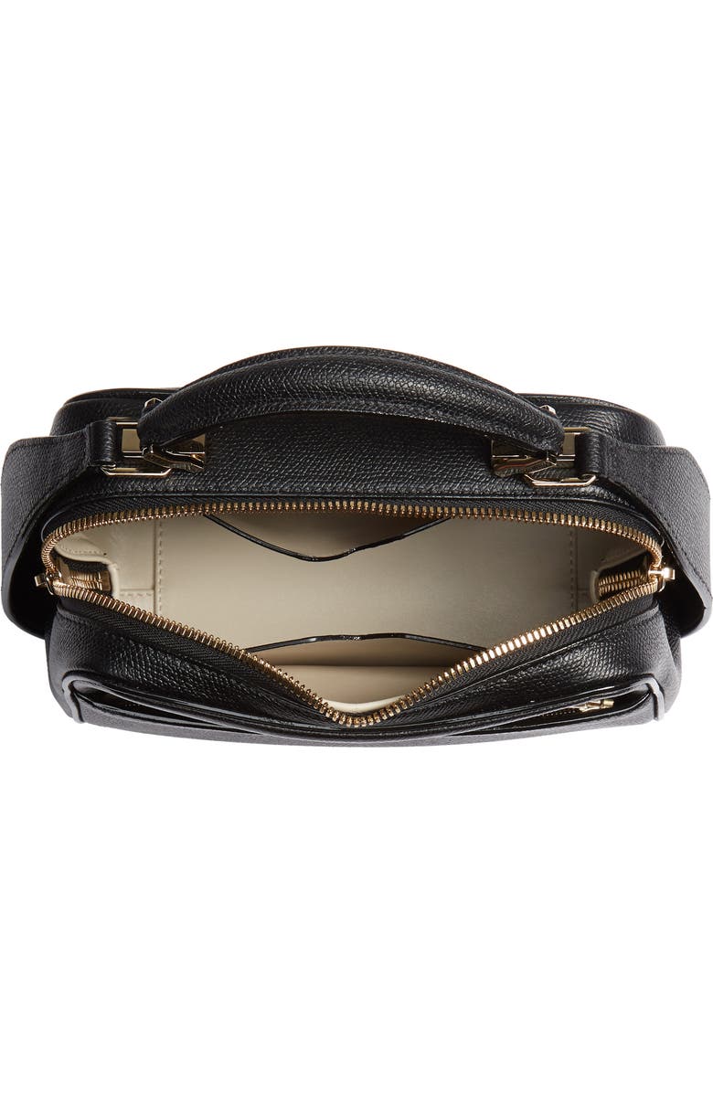 Valextra Mini Serie S Leather Top Handle Bag, Alternate, color,