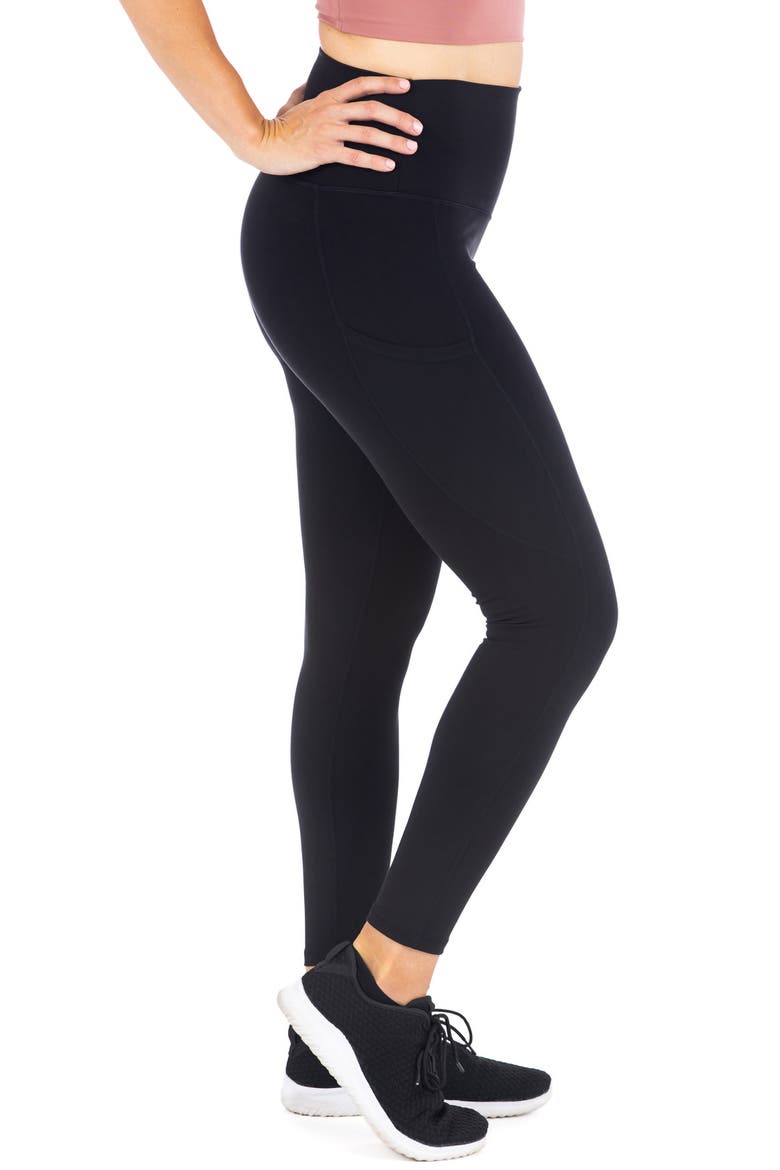 Guardian Stay Put Pocket Leggings, Alternate, color, BLACK