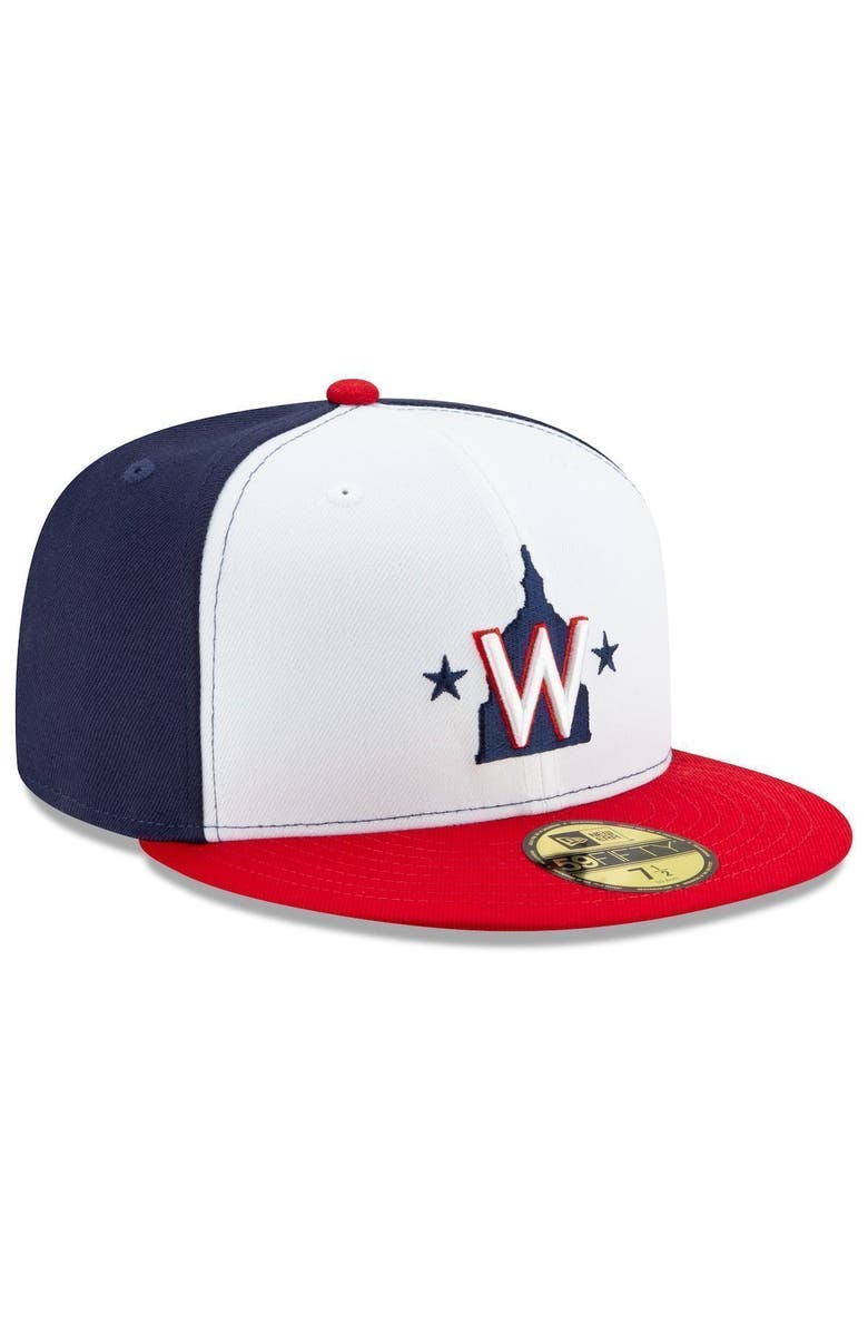 New Era Men's New Era White Washington Nationals Alternate 2 2020 Authentic Collection On-Field 59FIFTY Fitted Hat, Alternate, color, White