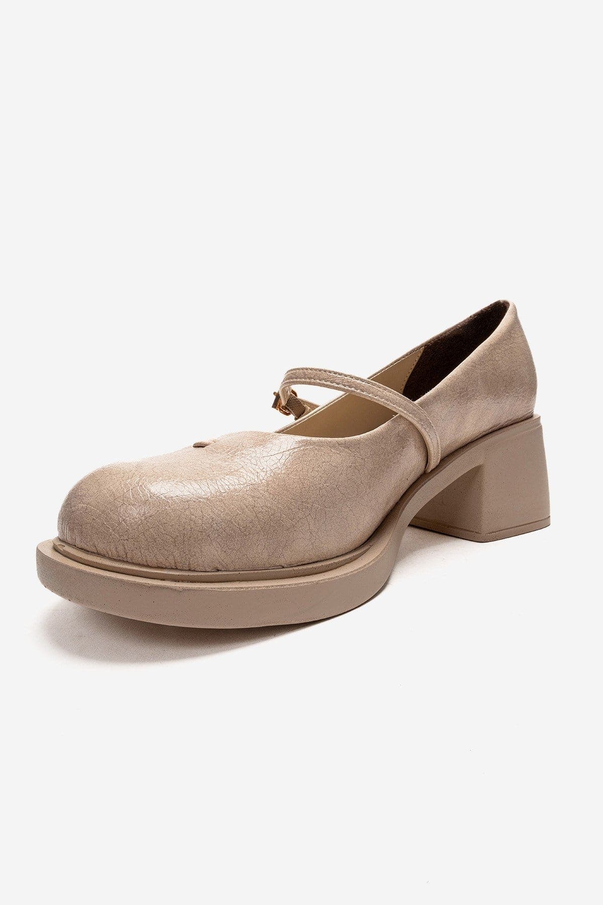 Luanda Block Heel Mary Jane Shoes, Alternate, color, Beige