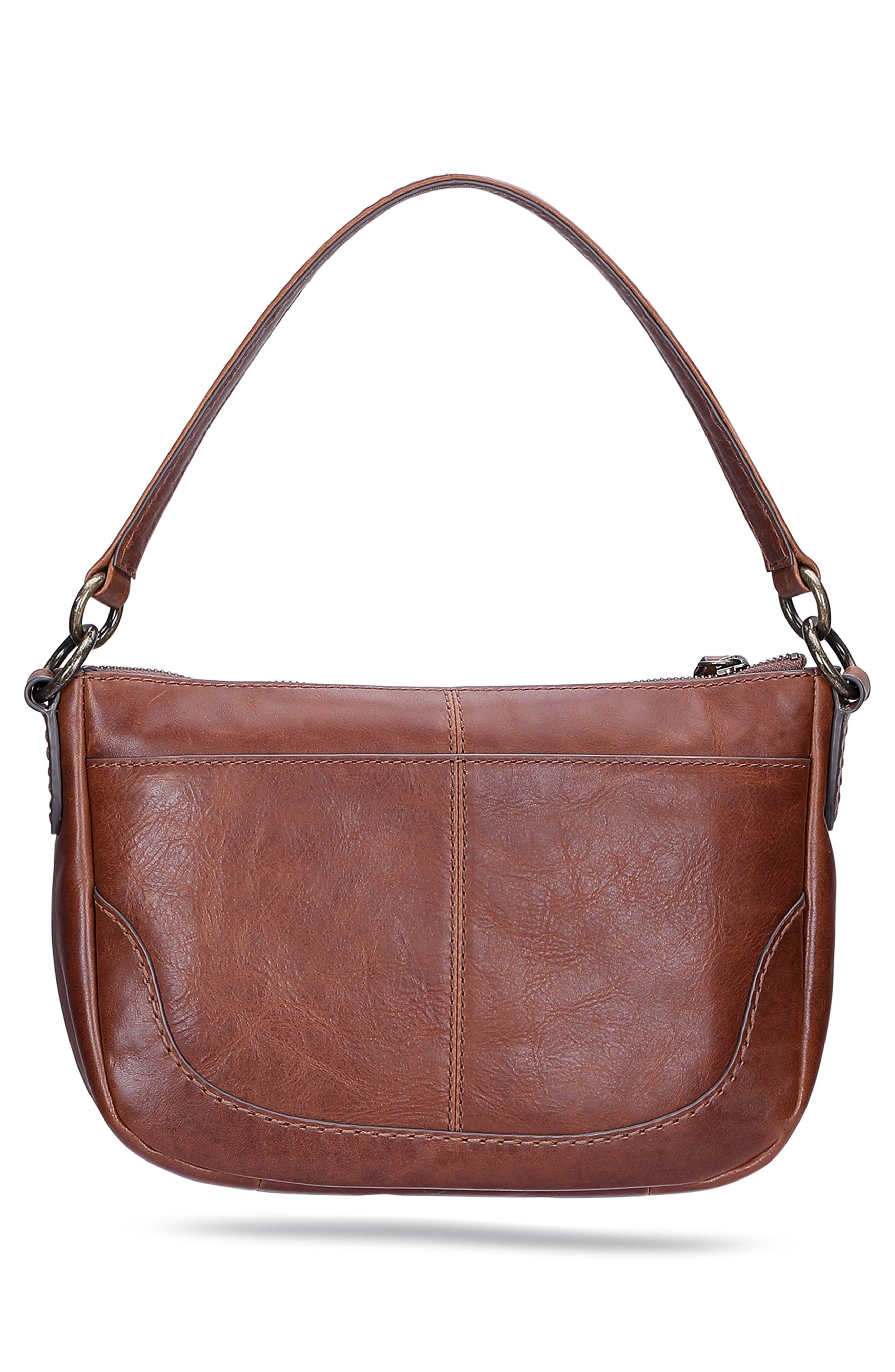 Melissa Leather Crossbody Bag, Alternate, color, COGNAC