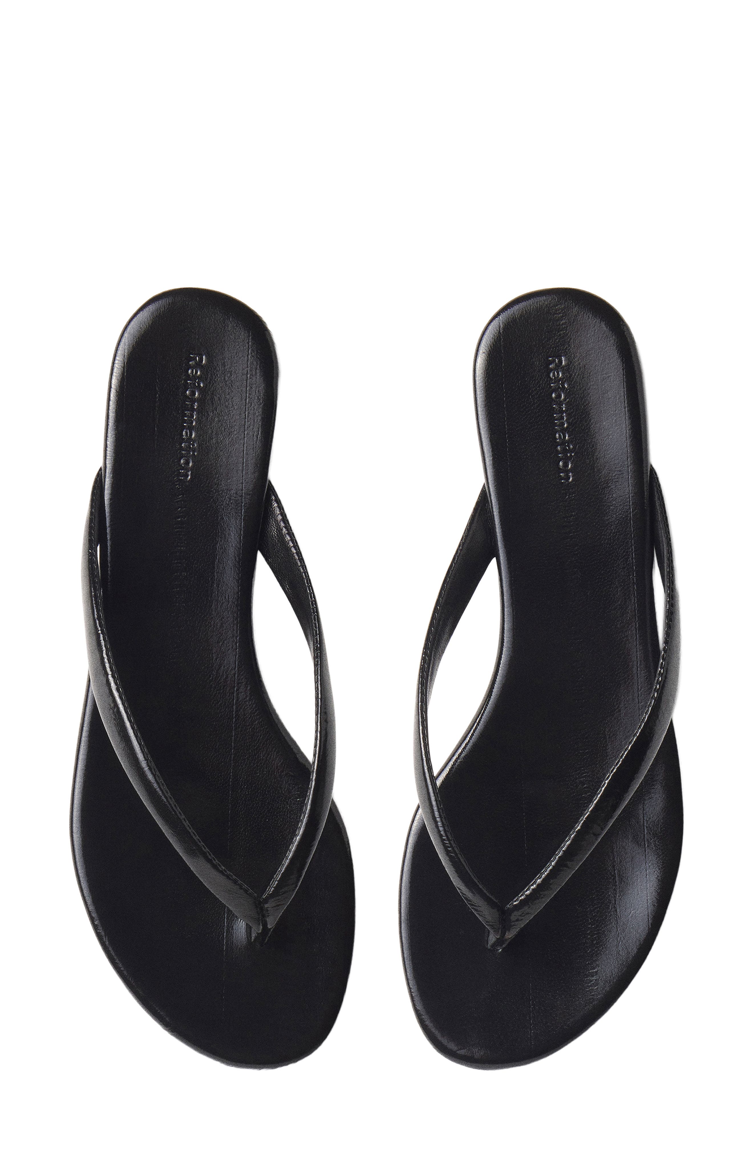 Amelia Flip Flop, Alternate, color, BLACK EEL
