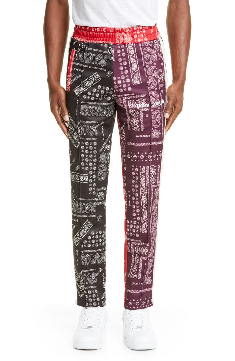 Palm Angels Bandana Classic Track Pants, Main, color, 
