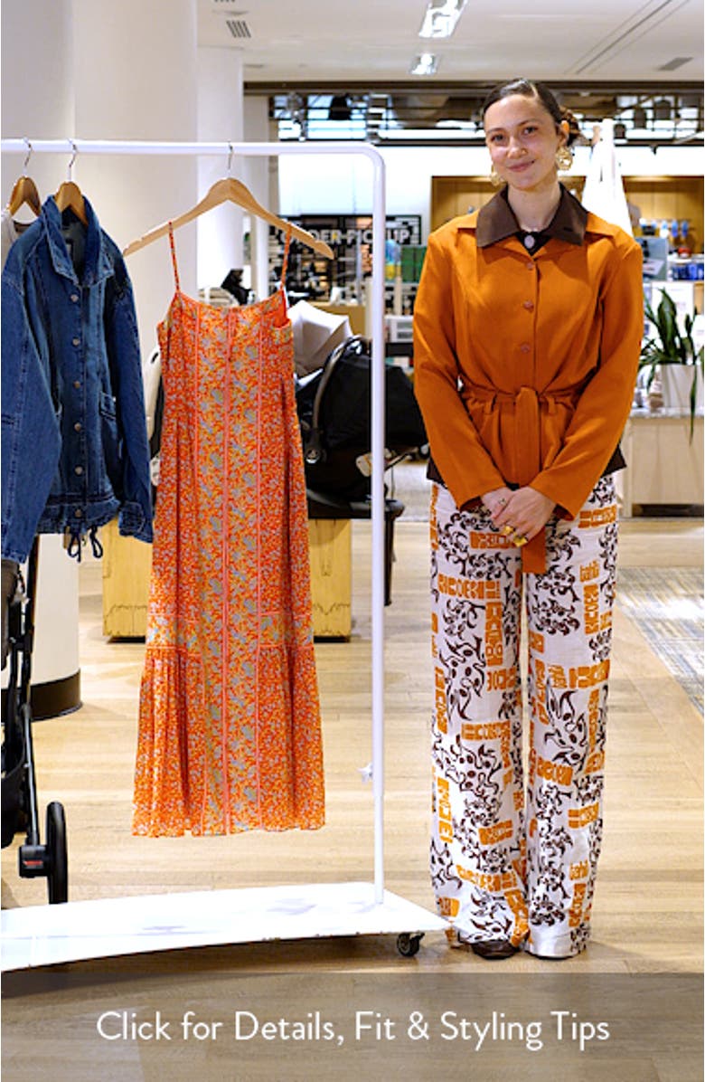 Miralani Floral Cotton Blend Sundress, sales video thumbnail