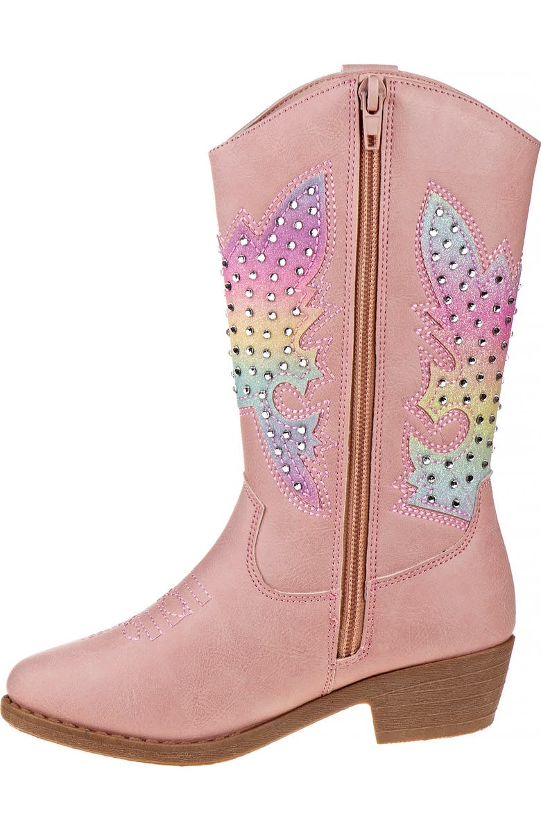 Kensie Girl Kensie ZipUp Boots with Heel for Girls / Stylish Comfortable Fashion Design, Alternate, color, Pink