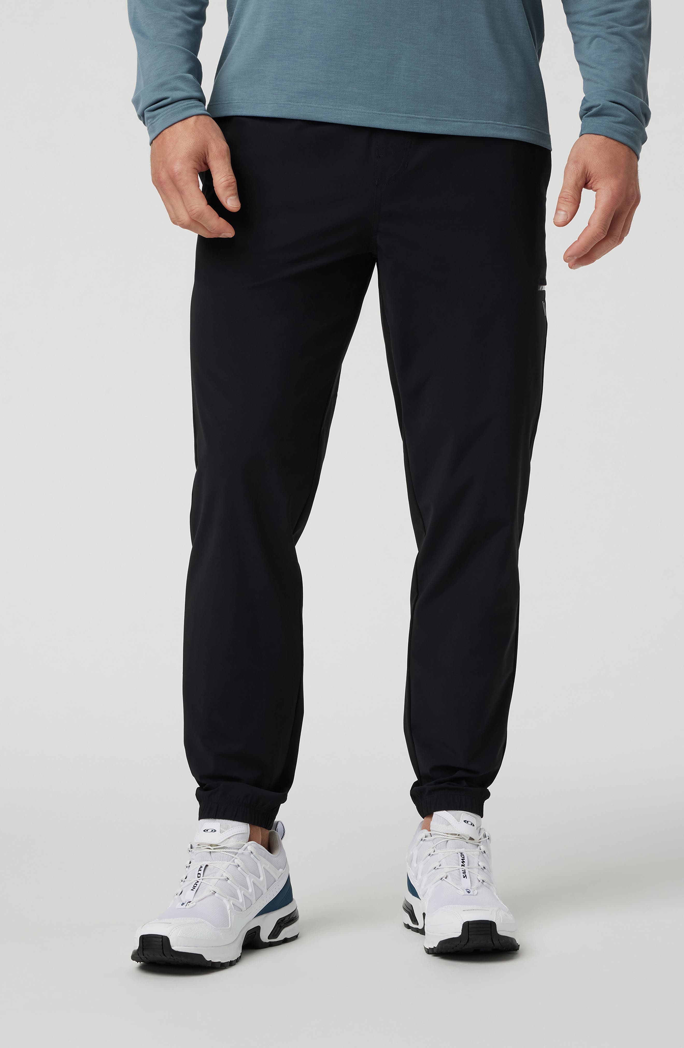 black formal joggers