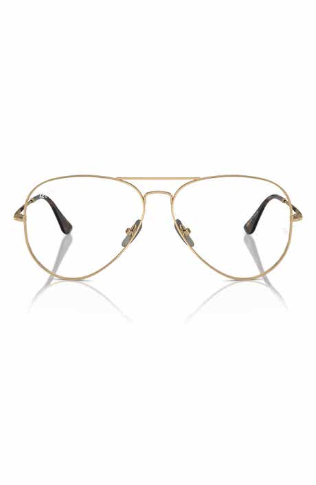 RX8789 58mm Aviator Optical Glasses