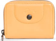 Longchamp Zip-Around Leather Card Case Wallet