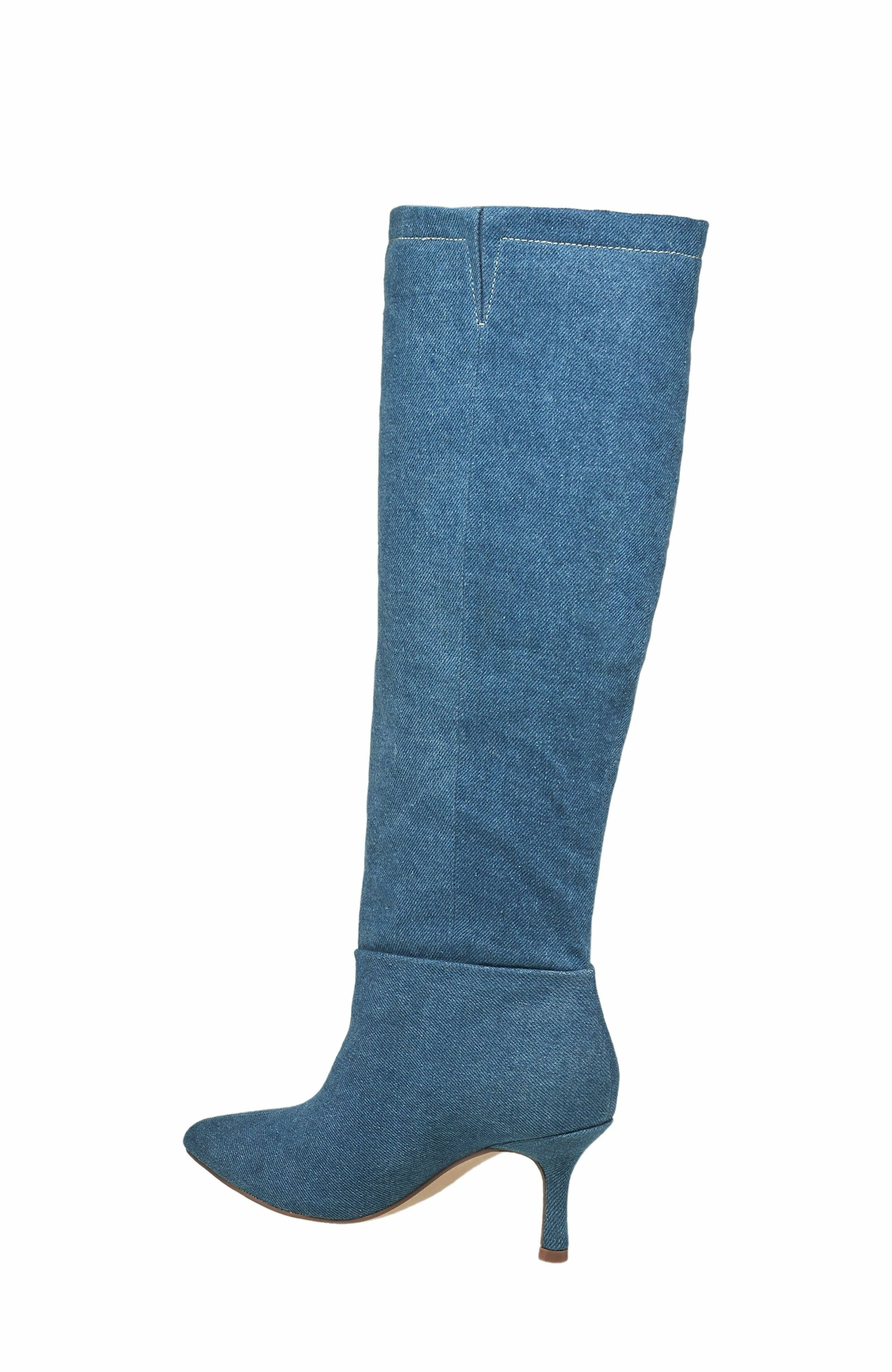 True Religion Tall Denim Boot, Alternate, color, Light Denim
