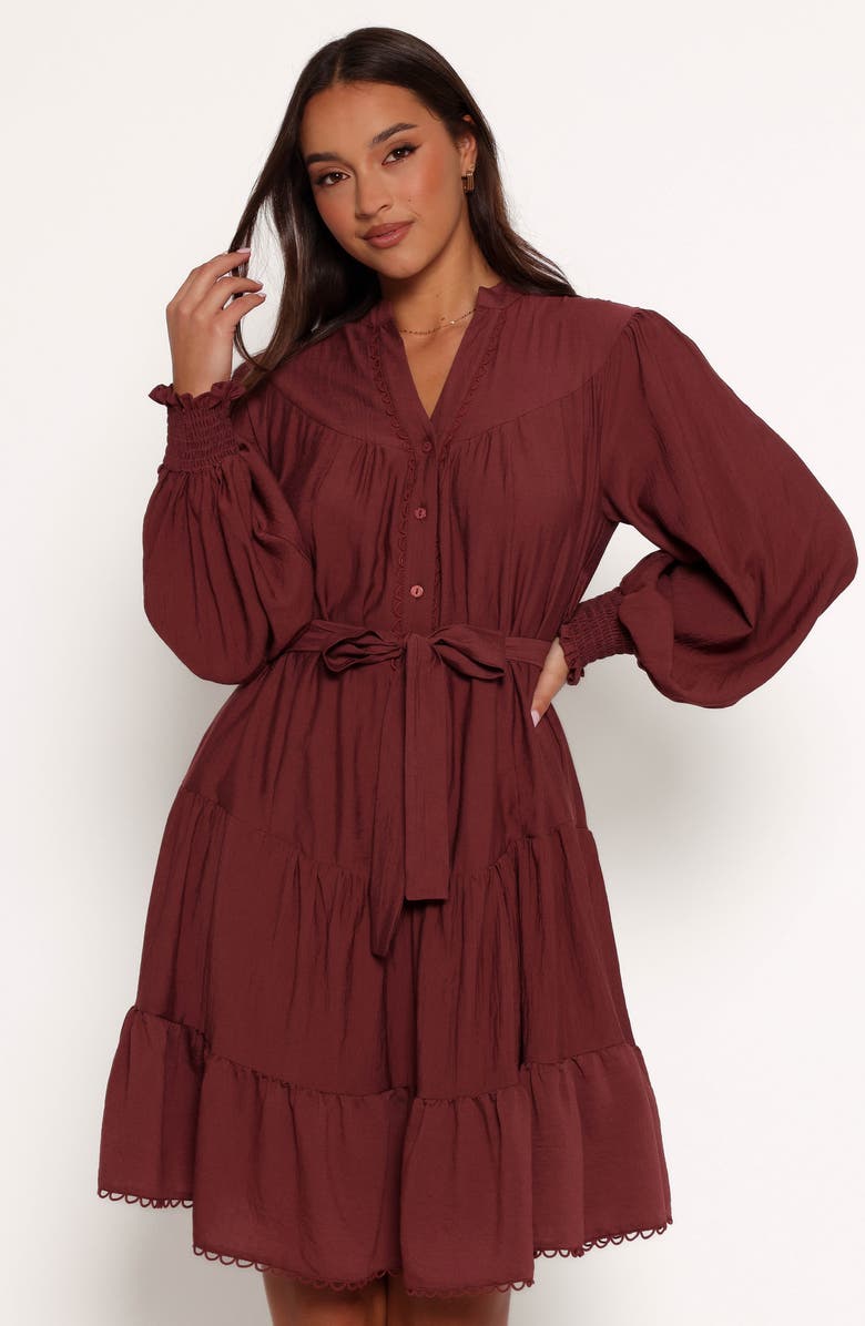 Petal & Pup Pierce Long Sleeve Minidress, Alternate, color,