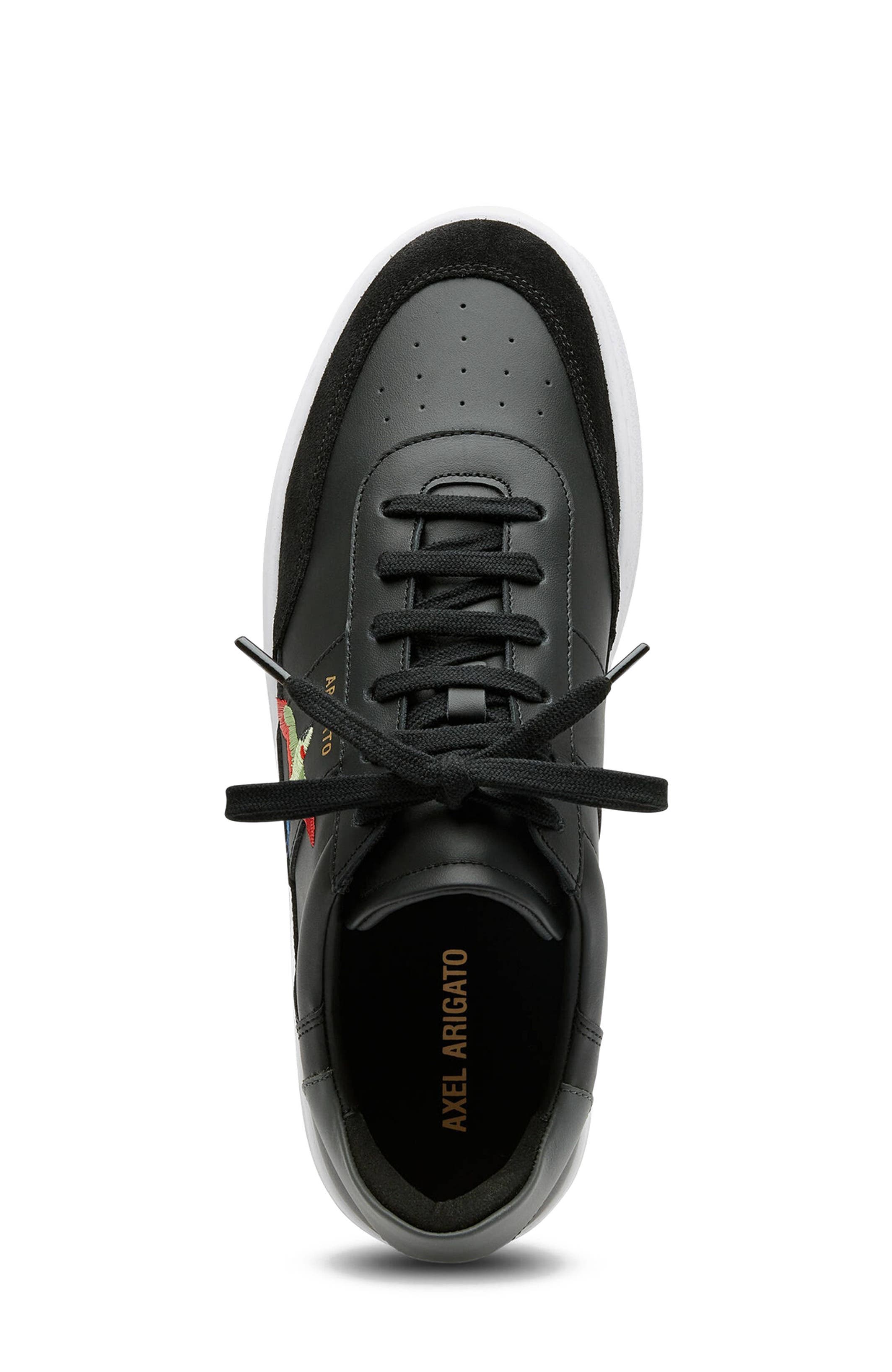 Axel Arigato Orbit B Bird Leather Sneaker - Men's, Alternate, color, Black/White