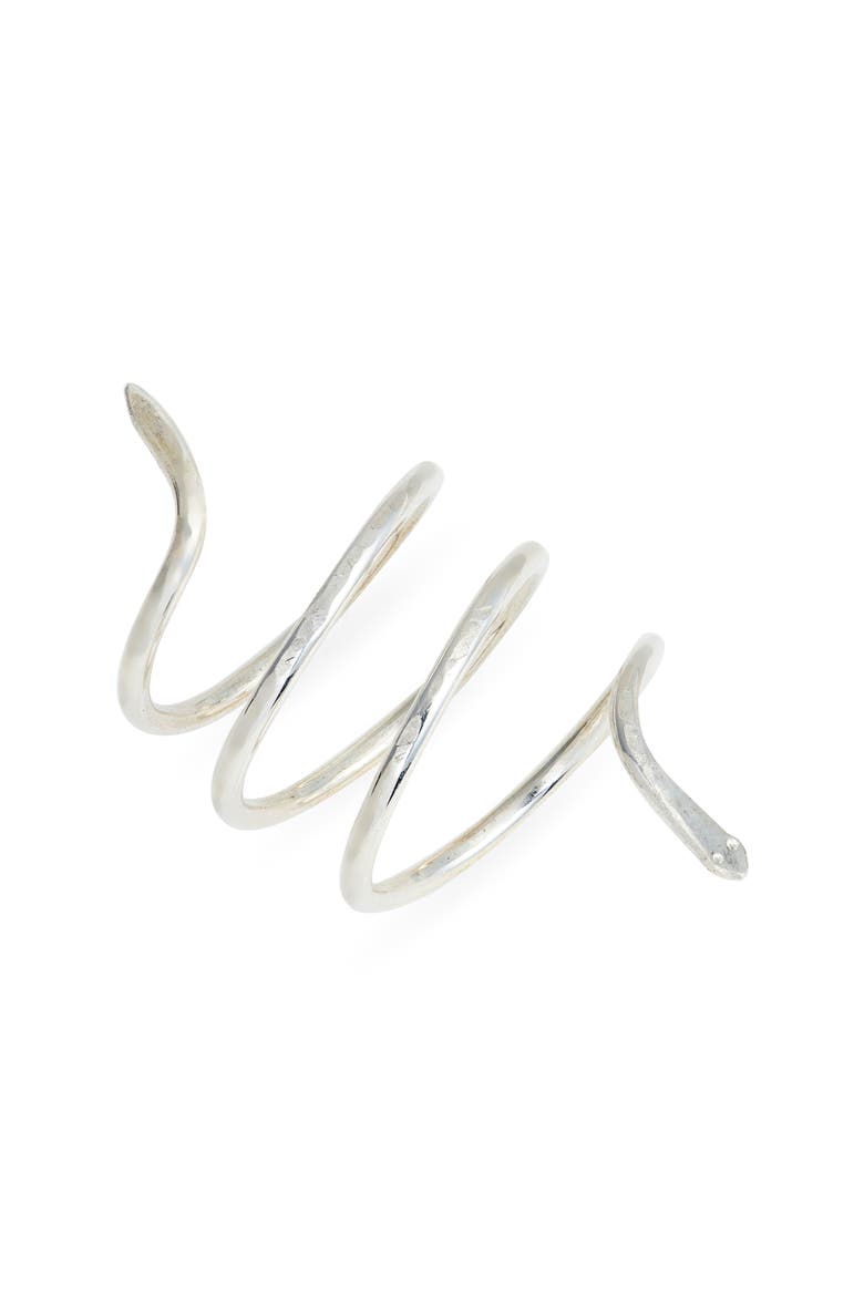 Snake Wrap Ring, Main, color, STERLING SILVER