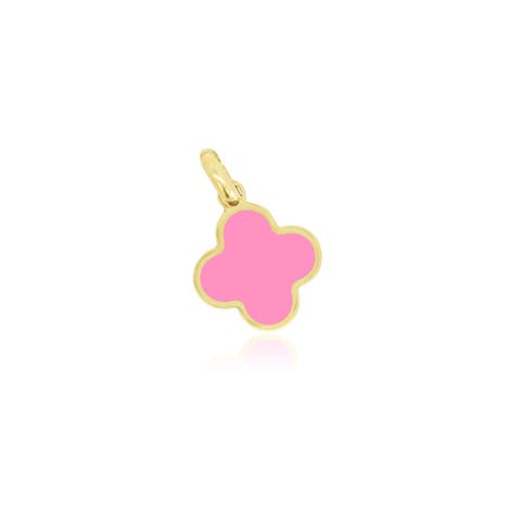Bubblegum Pink Clover Charm