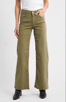 Alena High Waist Wide Leg Sateen Pants