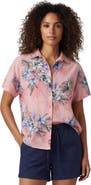 Lords of Harlech Exotic Floral Womens Linen Printed Shirt