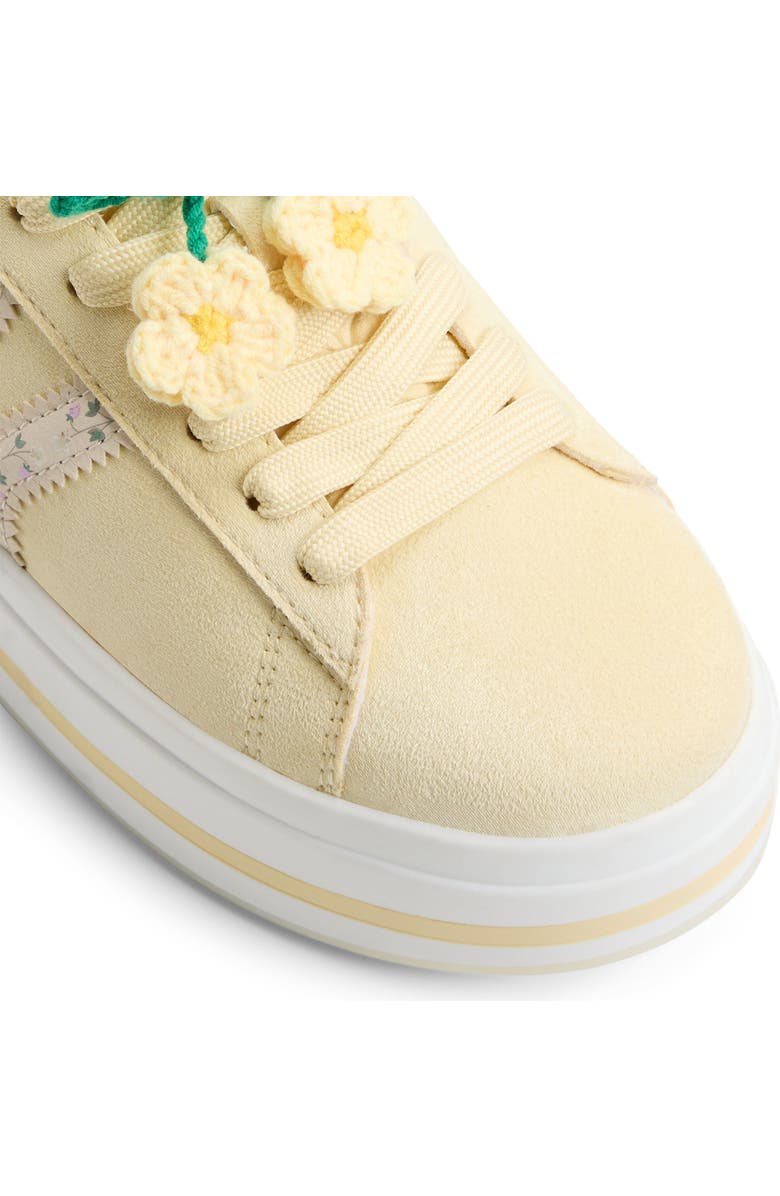 ALDO Paotlan Platform Wedge Sneaker, Alternate, color, Light Yellow