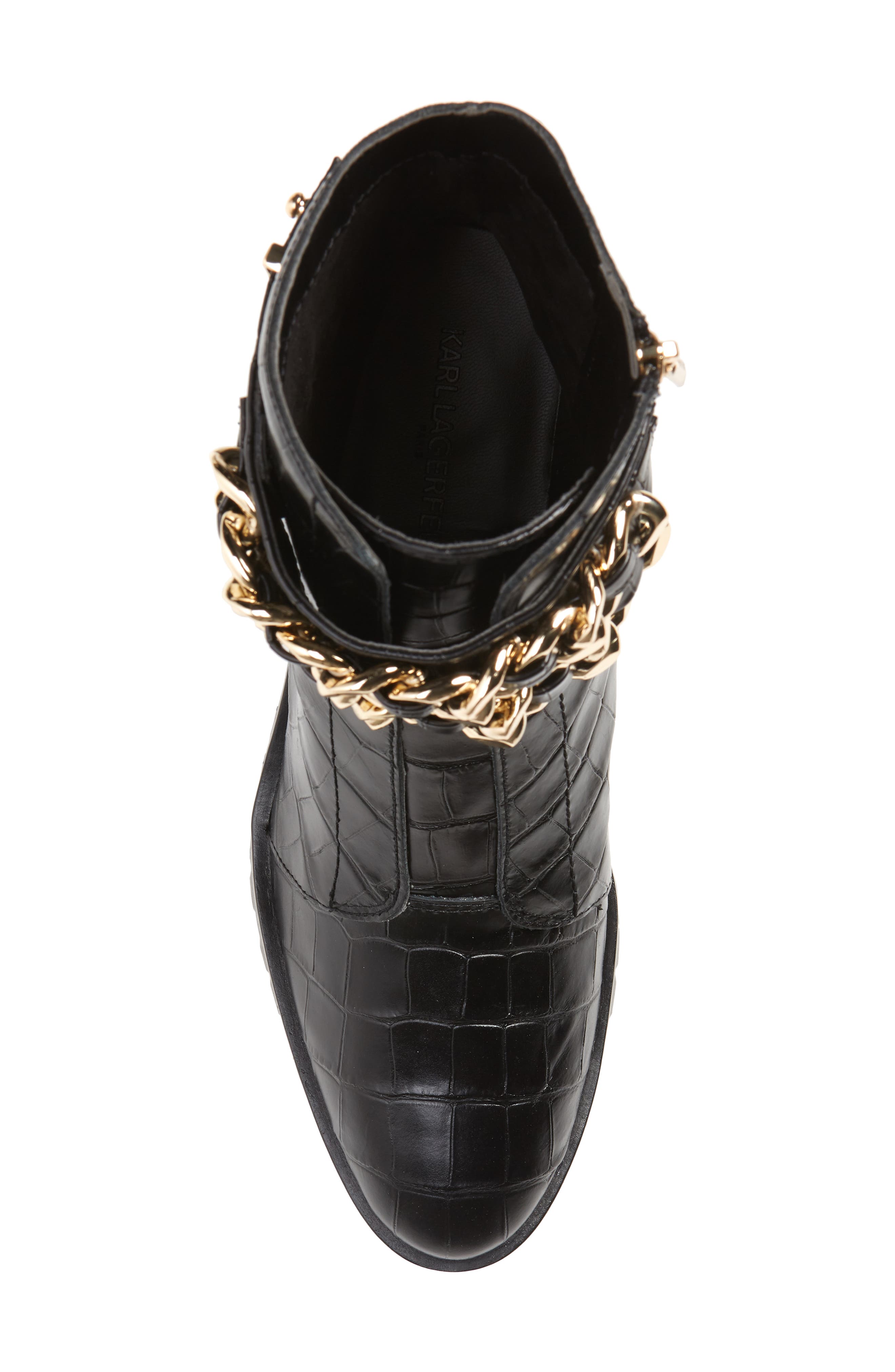 KARL LAGERFELD PARIS Palmer Combat Boot, Alternate, color, 